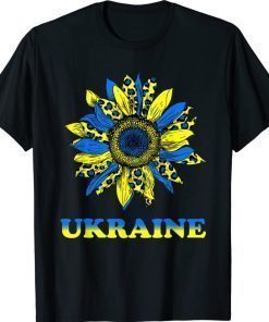 Sunflower Flag Leopard Stand With Ukraine 2022 TShirt