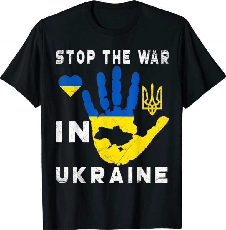 Stop the war in Ukraine Support Ukrainians Flag Ukraine Vintage Shirts