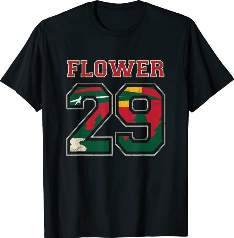 FLOWER 29 Wild Goalie Fleury Minnesota Pro Ice Hockey 2022 Shirts
