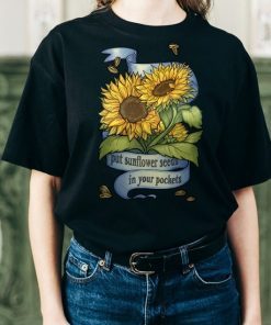 Put Sunflower Seeds in Your Pockets Support Ukraine T-Shirt