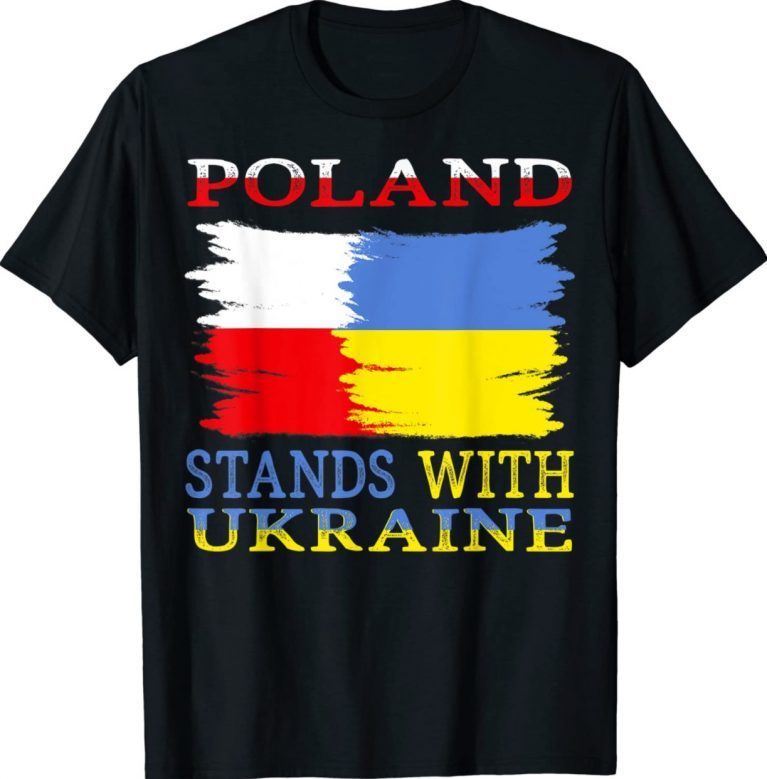 Poland stands with Ukraine Polish Ukraine Vintage Shirts