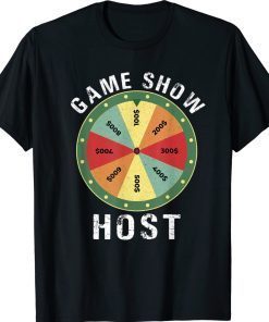 Game Show Host Trivia Board Game Night Questions 2022 T-Shirt