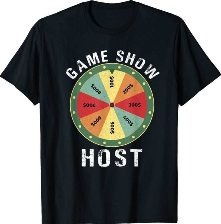 Game Show Host Trivia Board Game Night Questions 2022 T-Shirt