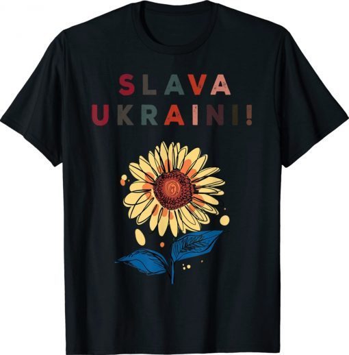 Slava Ukraini Sunflower Support Ukraine Vintage Shirts