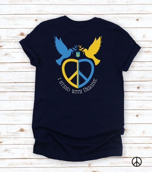 Ukraine Freedom and Peace Dove Stand With Ukraine Strong Shirts