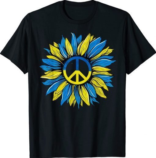 Sunflower Ukrainian Flag I Stand With Ukraine Peace Vintage TShirt