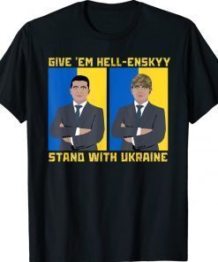 Give 'Em Hell-enskyy Stand With Ukraine Vintage TShirt
