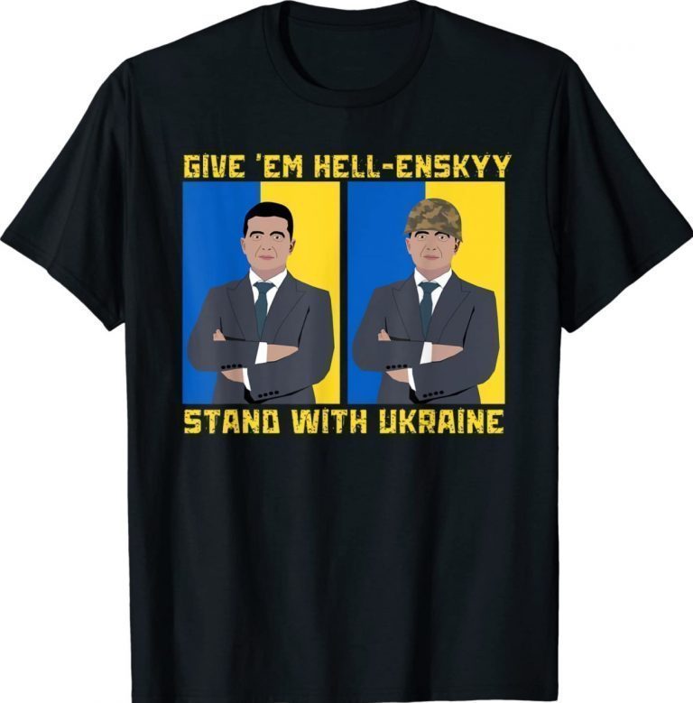 Give 'Em Hell-enskyy Stand With Ukraine Vintage TShirt