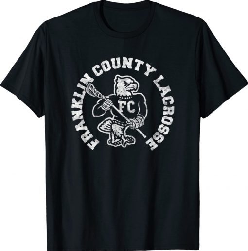 Franklin County Lacrosse Club Retro Mascot 2022 TShirt