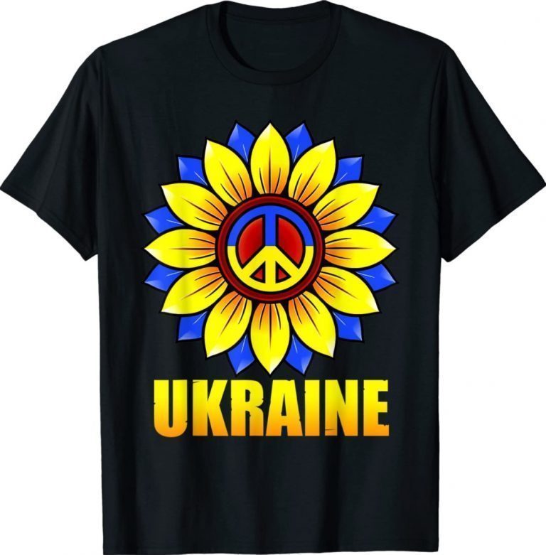 Ukraine Ukrainian Flag Sunflower Girl Ukraine Vintage TShirt