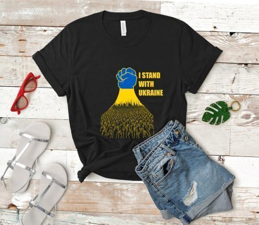 Support Ukraine Flag With Hand Support Ukraine Shirts