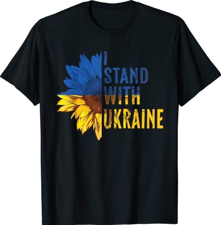 Sunflower Ukraine Flag I Stand with Ukraine Vintage Shirts