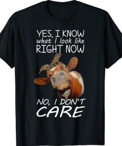 Farmer Heifer Don't Care Funny I Love Cow Vintage Shirts