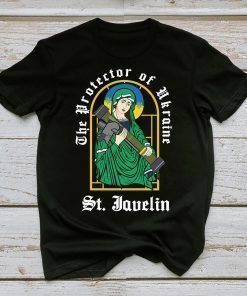 St. Javelin The Protector Of Ukraine Saint Javelin Saint I Stand With Ukraine Vintage TShirt