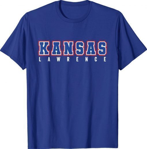 Cool KANSAS Blue & Red Kansas All Caps KANSAS Old School 2022 Shirts