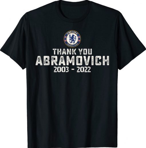 Thank You Roman Abramovich Chelsea Soccer Club Vintage TShirt