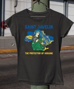 Saint Javelin The Protector Of Ukraine Map 2022 Shirts