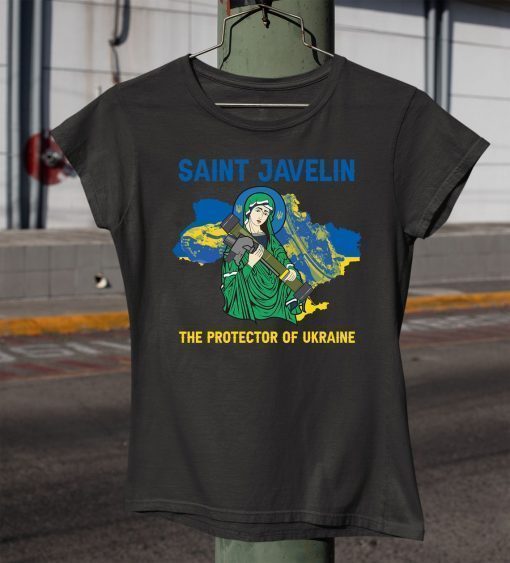 Saint Javelin The Protector Of Ukraine Map 2022 Shirts