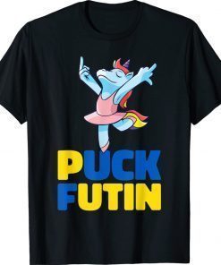 Unicorn Puck Futin Stop War Tee Shirt