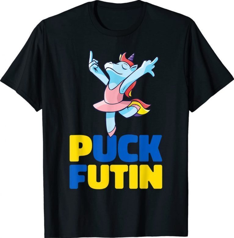 Unicorn Puck Futin Stop War Tee Shirt