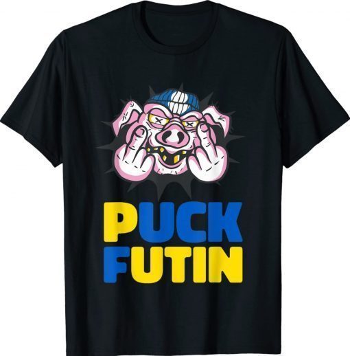 Pig Puck Futin Stop War Tee Shirt