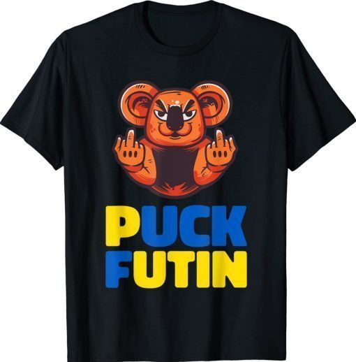 Koala Bear Puck Futin Stop War Shirt