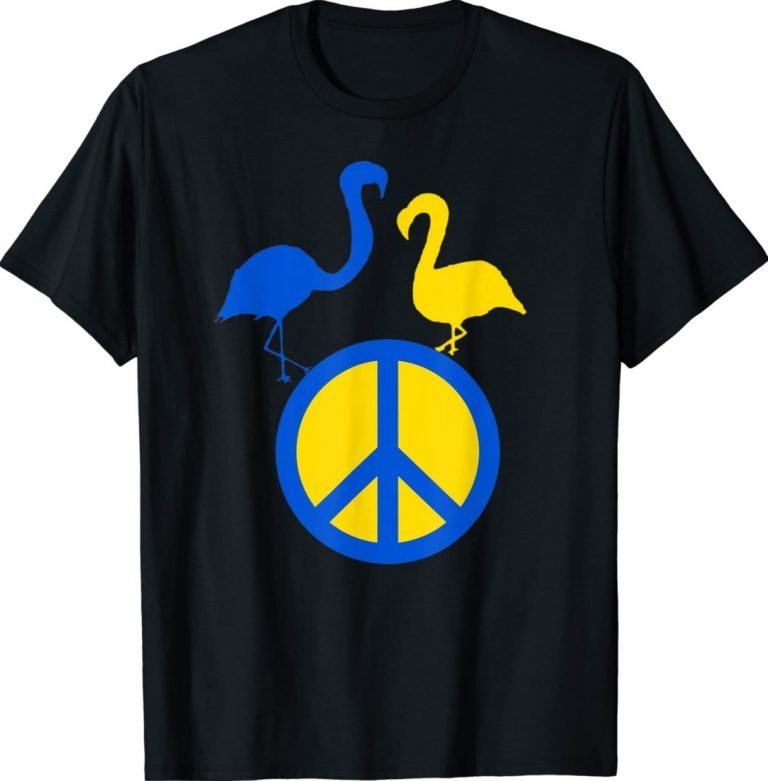 Stand With Ukraine Support Ukraine Peace In Ukraine Flamingo Vintage Shirts