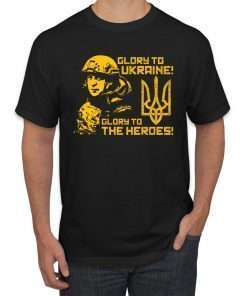 Glory to Ukraine Glory to the Heroes Zelensky Tee Shirt