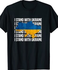 USA SupPort Ukraine Flag Ukrainian Love I Stand With 2022 Shirts