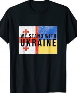 Georgian Ukrainian We Stand With Ukraine Strong Shirts