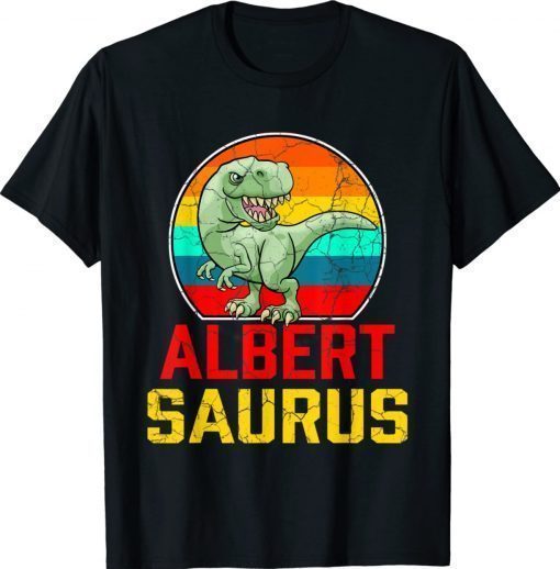 Albert Saurus Family Reunion Last Name Team Funny TShirt