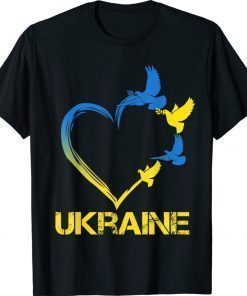 Ukraine Flag Heart Support Ukraine Vintage Shirt