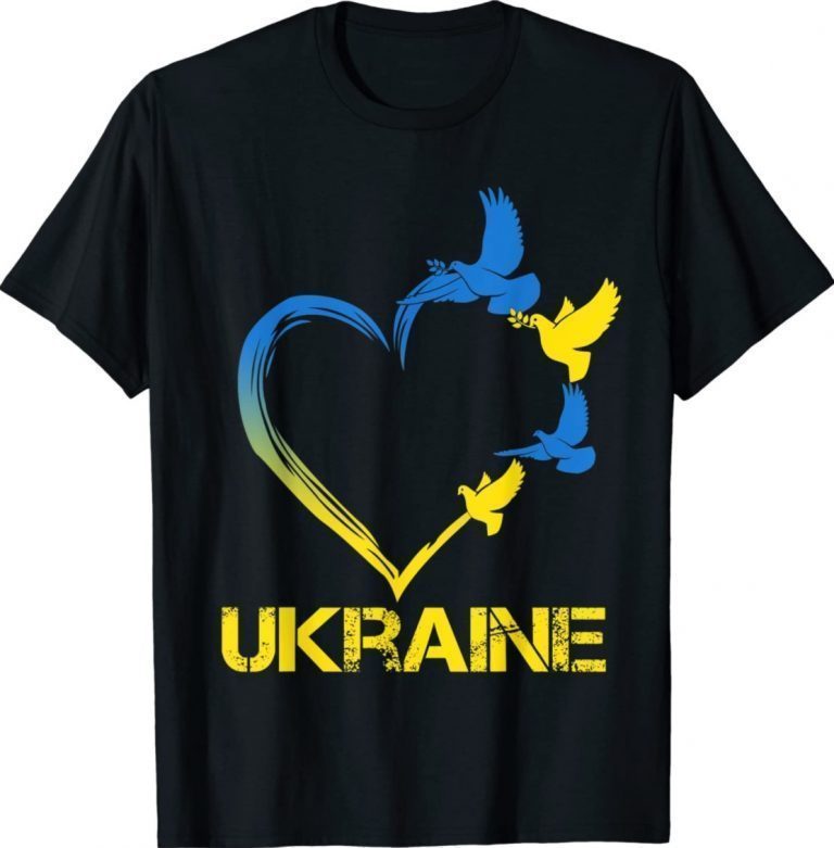 Ukraine Flag Heart Support Ukraine Vintage Shirt