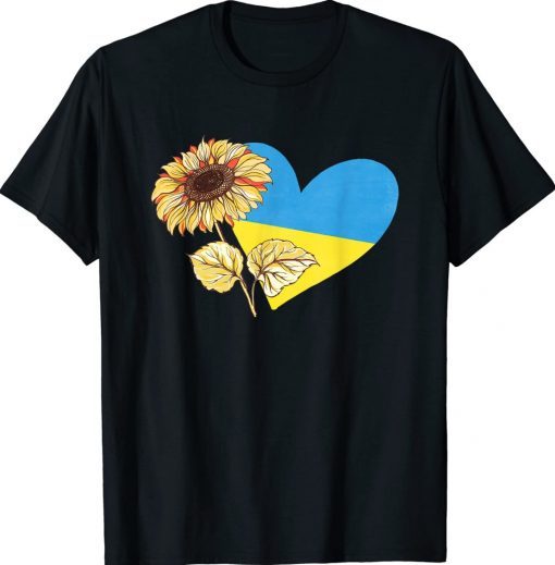 Ukrainian Flag Sunflower Stand With Ukraine Love Shirt