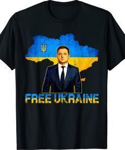 Free Ukraine I Stand With Ukraine Zelensky Support Vintage TShirt