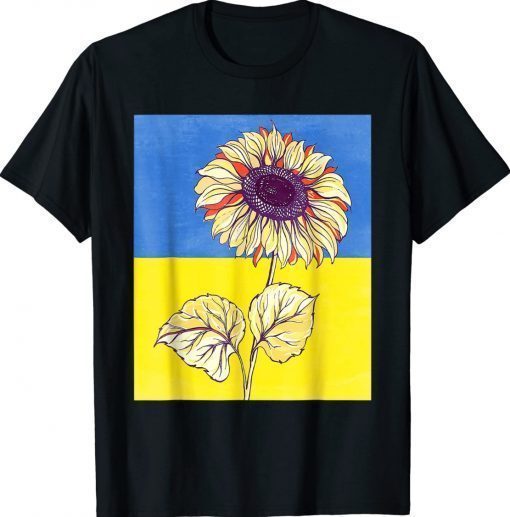 Sunflower Ukrainian Flag Stand With Ukraine Love Stop War Shirt