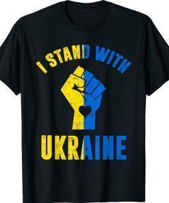 I Stand With Ukraine Ukrainian Flag Pray Ukraine Shirt