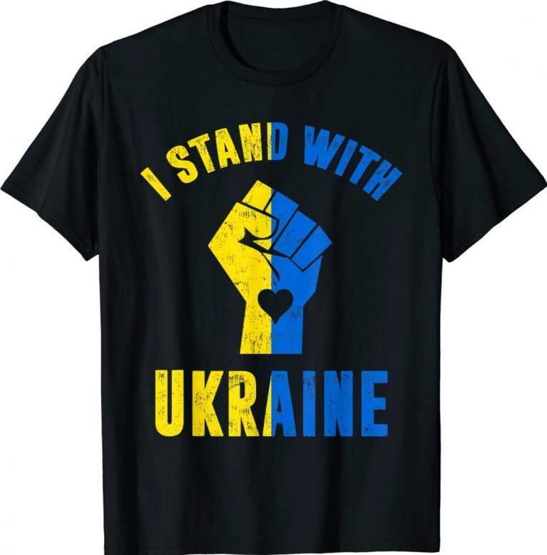 I Stand With Ukraine Ukrainian Flag Pray Ukraine Shirt