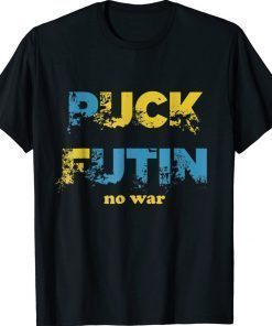 Puck Futin Fuck Putin Meme No War Vintage Shirt