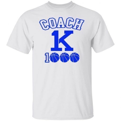 Coach K 1000 Wins Basketball Unisex TShirt