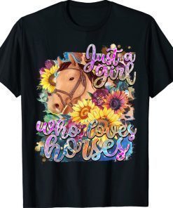 Western Serape Rodeo Cowgirl Just a Girl who Loves Horses 2022 Shirts