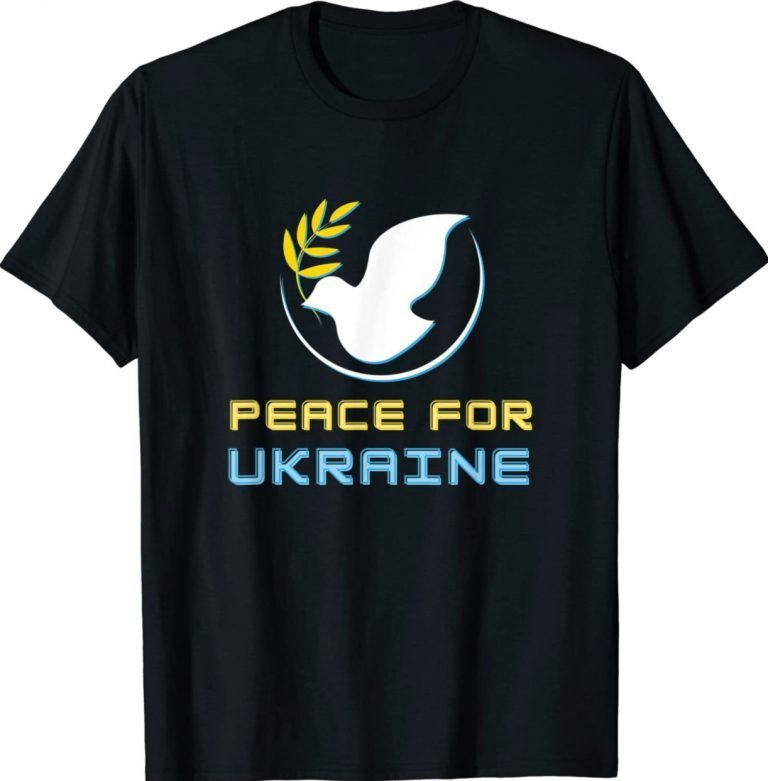 Peace for Ukraine Dove Stop War Unisex TShirt