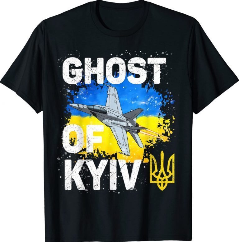 The Ghost of Kyiv Stand With Ukraine Flag Shirts