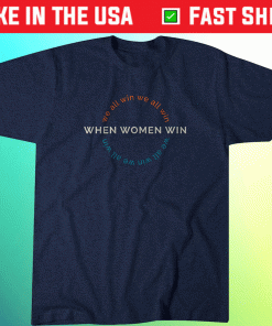 When Women Win We All Win Womens Sports Vintage TShirt
