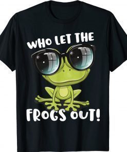 Passover Who Let the Frogs Out Jewish Seder Vintage T-Shirt