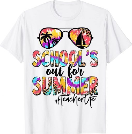 Retro Last Day Of School Schools Out For Summer Teacher Life Vintage TShirt