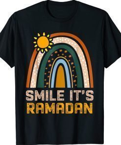 Smile its Ramadan Muslim Eid Mubarak Islamic Ramadan Vintage T Shirt