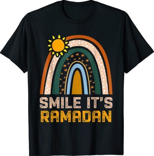 Smile its Ramadan Muslim Eid Mubarak Islamic Ramadan Vintage T Shirt