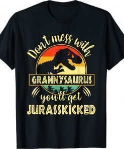 Dont Mess With GrannySAURUS Youll Get Jurasskicked Mother's Gift T-Shirt