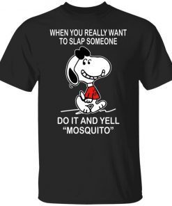 Snoopy When You Really Want To Slap Someone Vintage T-Shirt